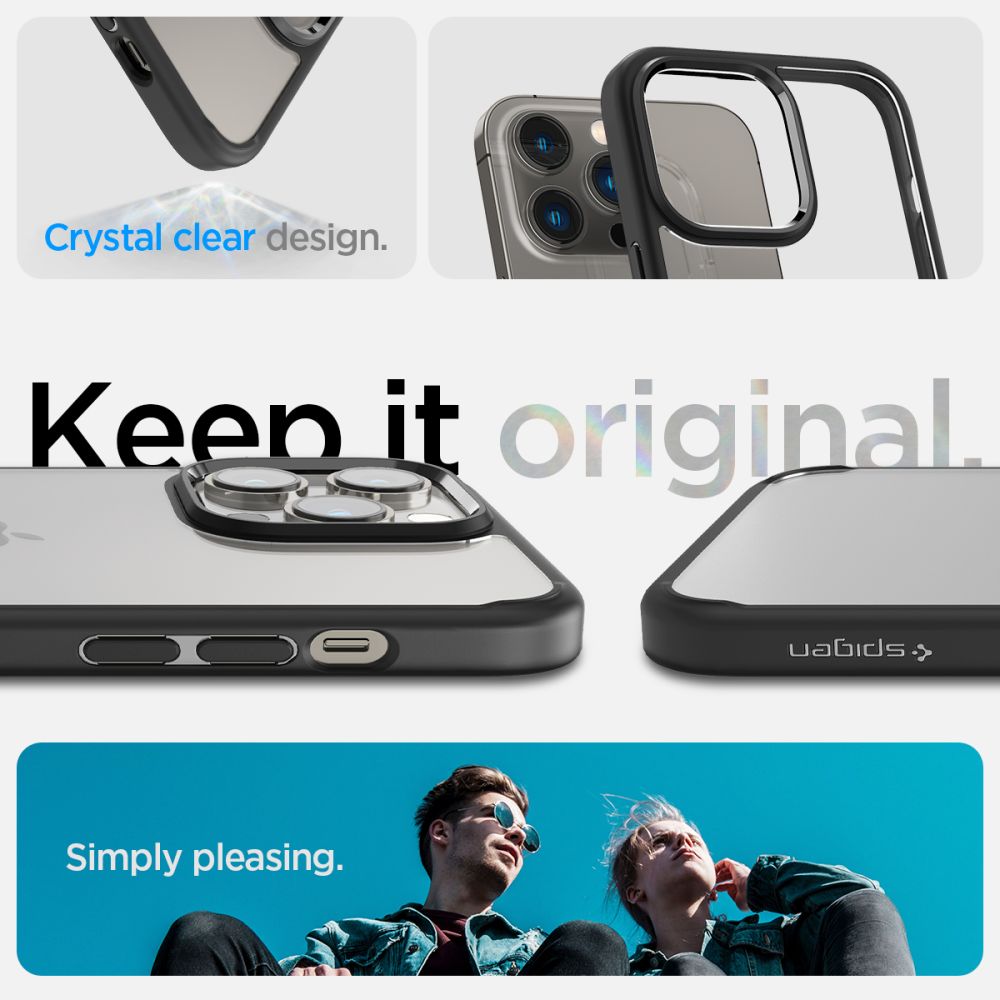 KRYT SPIGEN ULTRA HYBRID IPHONE 14 PRO MATTE BLACK