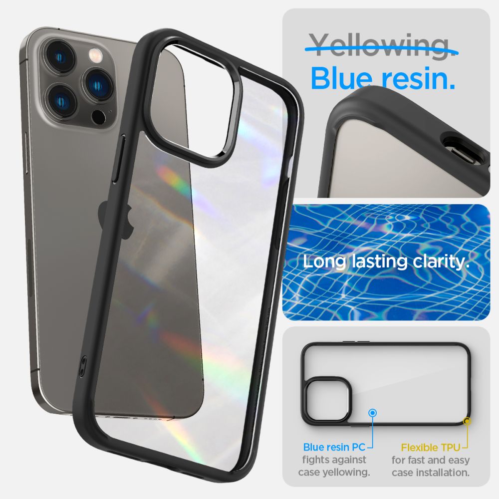 KRYT SPIGEN ULTRA HYBRID IPHONE 14 PRO MATTE BLACK
