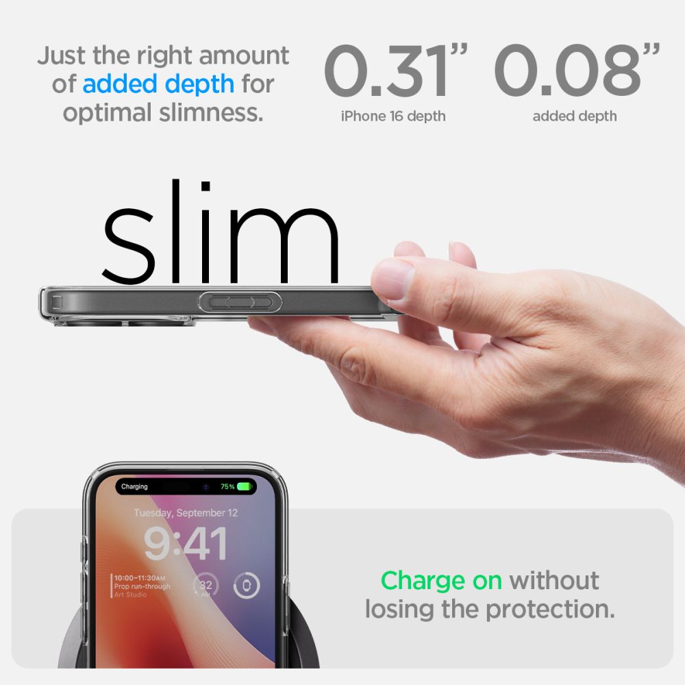 KRYT SPIGEN ULTRA HYBRID IPHONE 16 CRYSTAL CLEAR