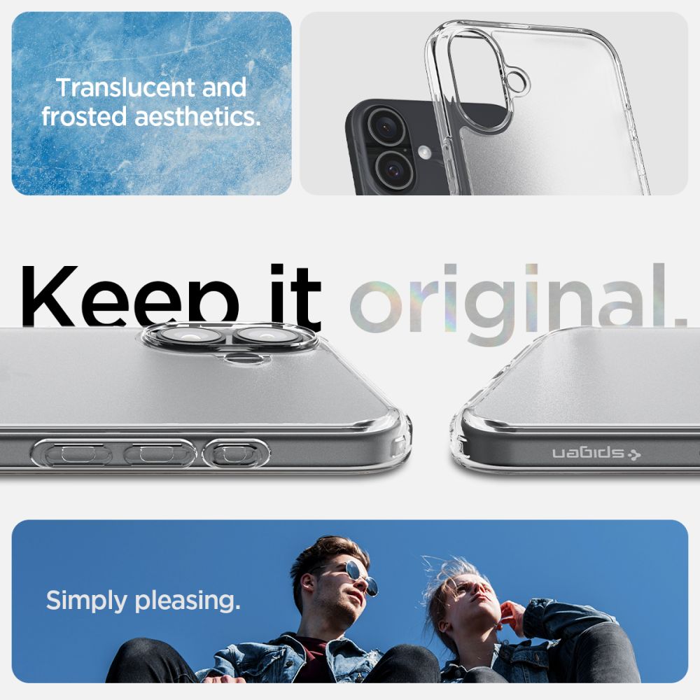 KRYT SPIGEN ULTRA HYBRID IPHONE 16 FROST CLEAR