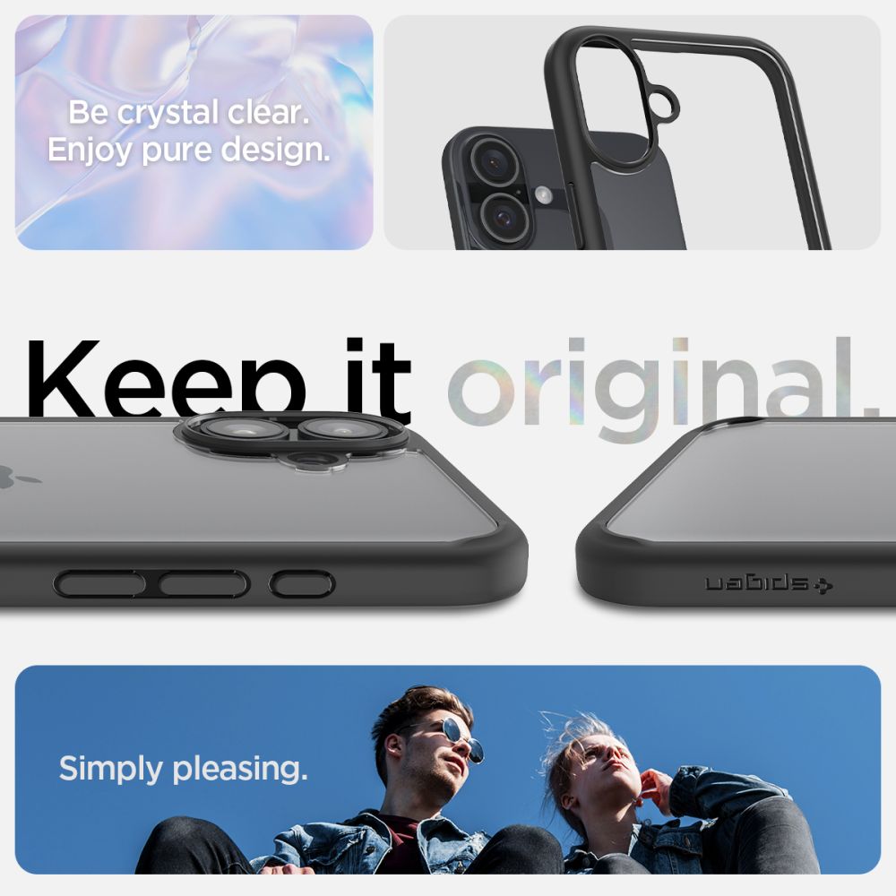 KRYT SPIGEN ULTRA HYBRID IPHONE 16 PLUS MATTE BLACK