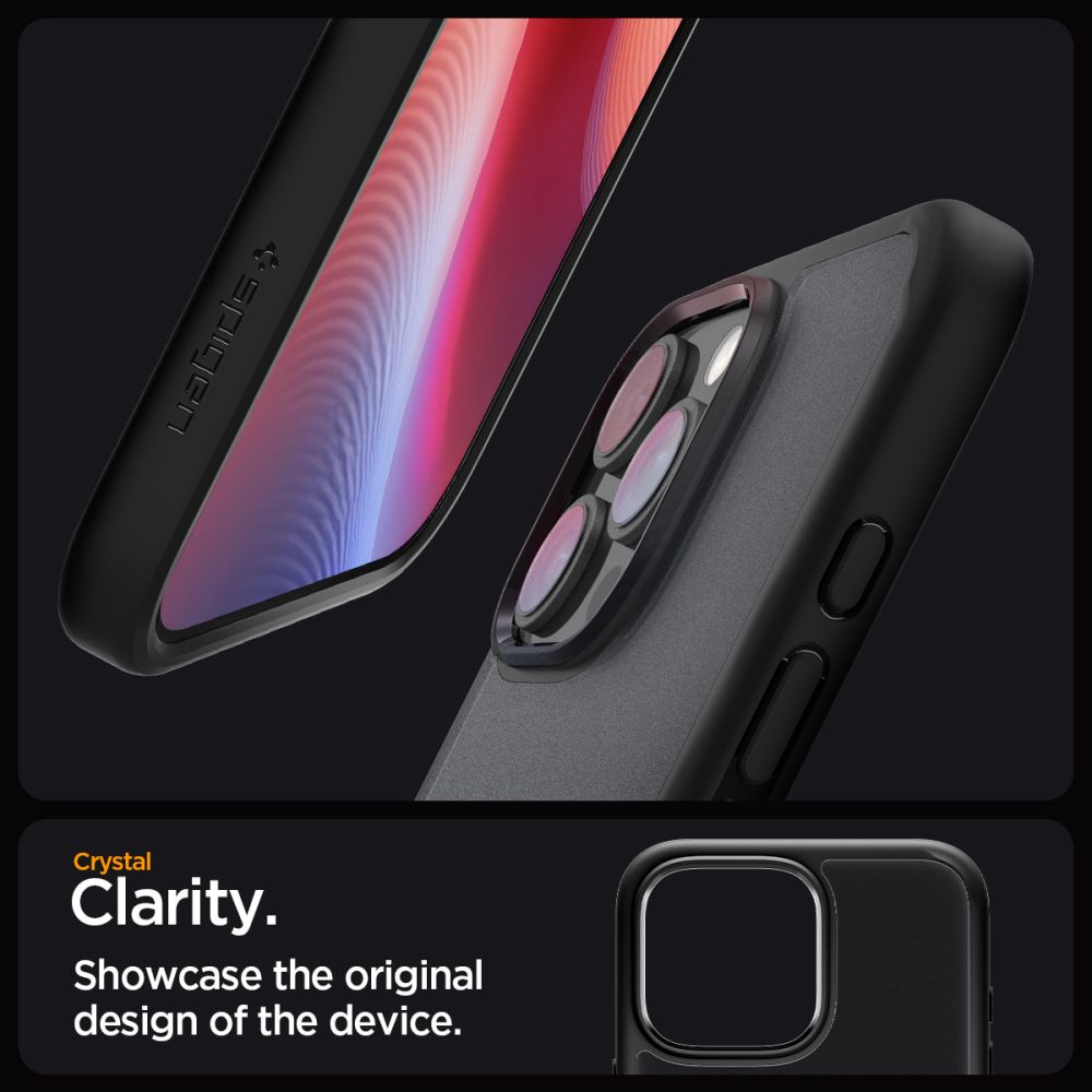 KRYT SPIGEN ULTRA HYBRID IPHONE 16 PRO MAX FROST BLACK