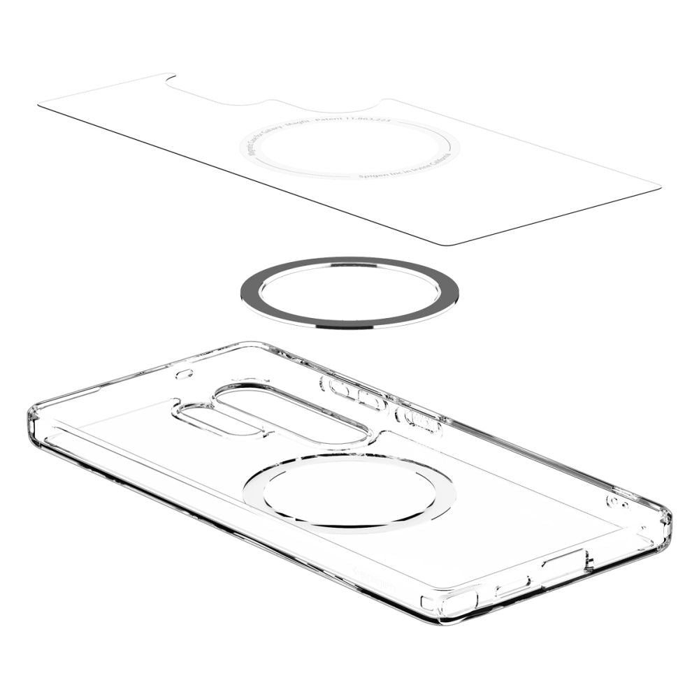 KRYT SPIGEN ULTRA HYBRID MAG MAGSAFE GALAXY S25 ULTRA CLEAR/WHITE