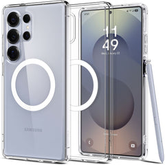 KRYT SPIGEN ULTRA HYBRID MAG MAGSAFE GALAXY S25 ULTRA CLEAR/WHITE