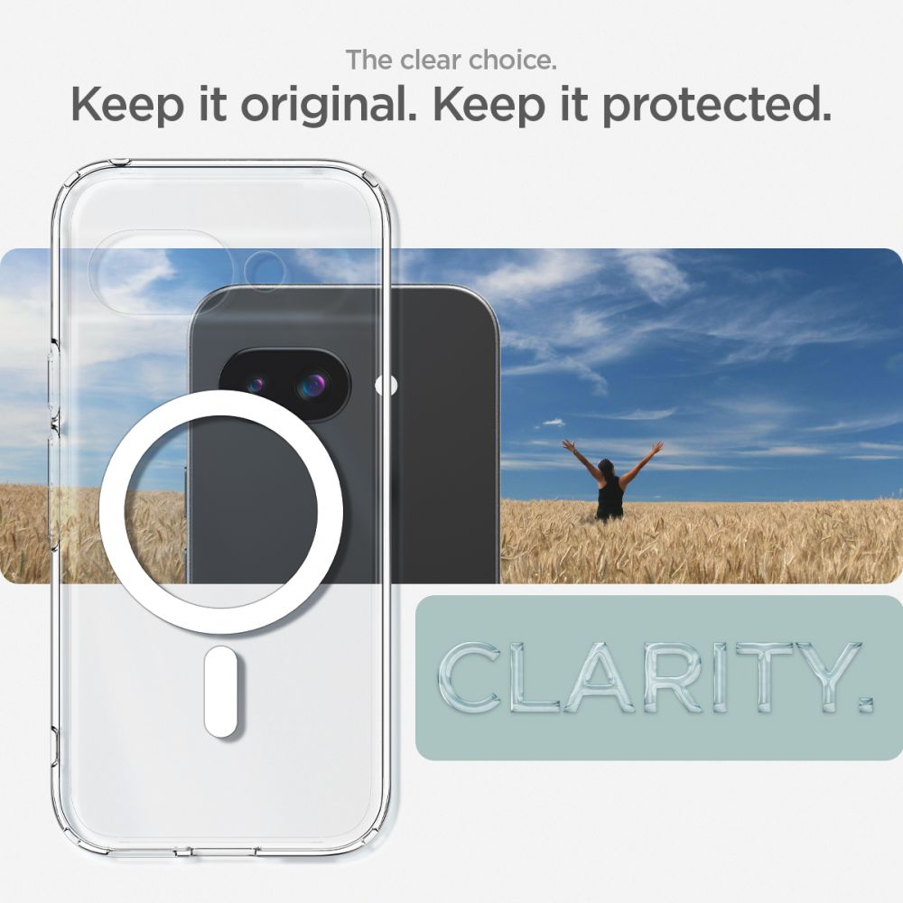 KRYT SPIGEN ULTRA HYBRID MAG MAGSAFE GOOGLE PIXEL 9A CLEAR/WHITE