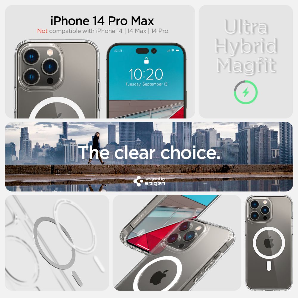 KRYT SPIGEN ULTRA HYBRID MAG MAGSAFE IPHONE 14 PRO MAX WHITE