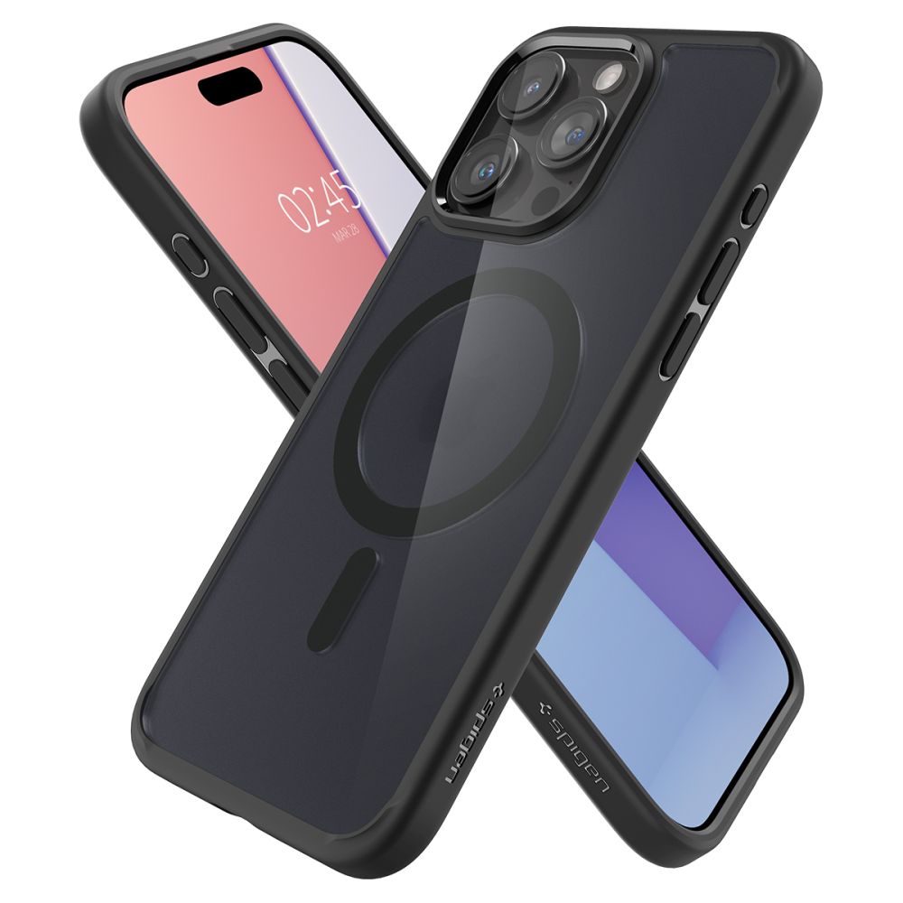 KRYT SPIGEN ULTRA HYBRID MAG MAGSAFE IPHONE 15 PRO FROST BLACK