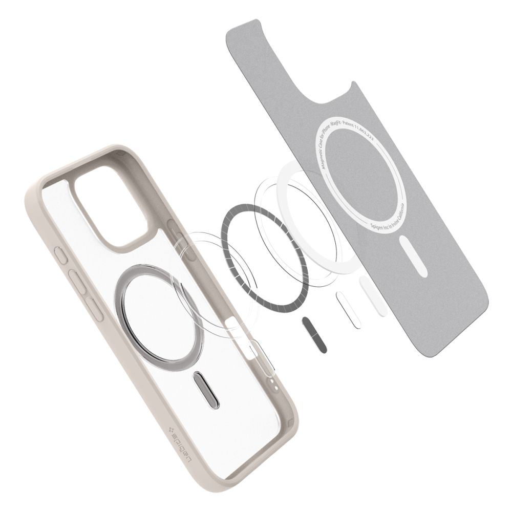 KRYT SPIGEN ULTRA HYBRID MAG MAGSAFE IPHONE 16 PRO MAX FROST NATURAL TITANIUM