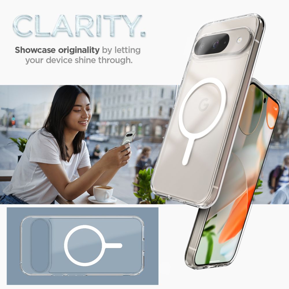 KRYT SPIGEN ULTRA HYBRID ONETAP RING MAGSAFE GOOGLE PIXEL 9 PRO WHITE