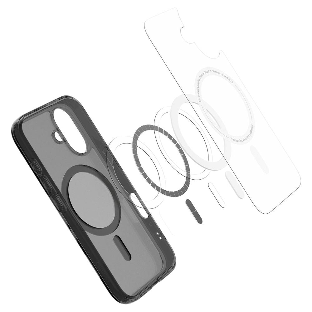 KRYT SPIGEN ULTRA HYBRID ”T” MAG MAGSAFE IPHONE 16 FROST BLACK