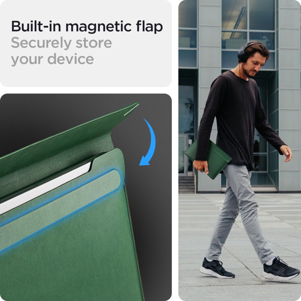 TAŠKA SPIGEN VALENTINUS SLEEVE LAPTOP 15-16 JEJU GREEN