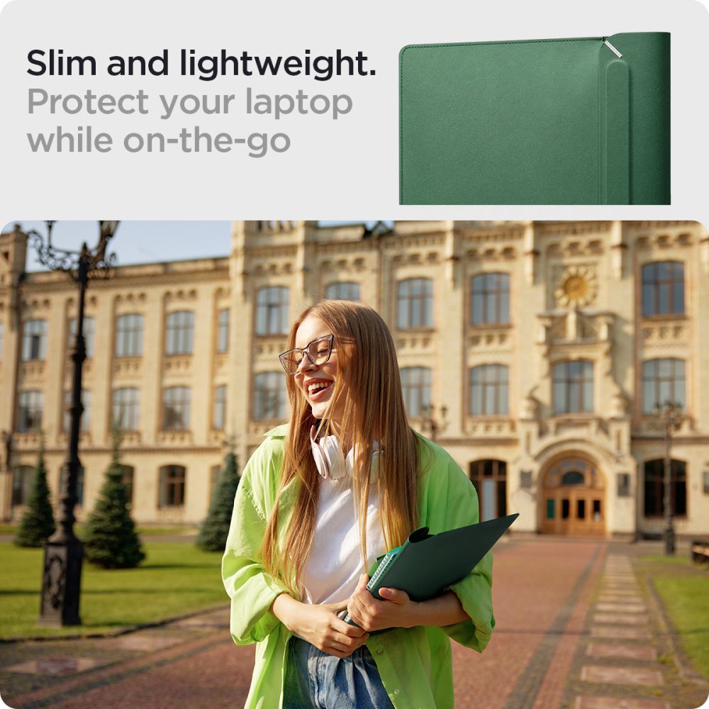TAŠKA SPIGEN VALENTINUS SLEEVE LAPTOP 15-16 JEJU GREEN