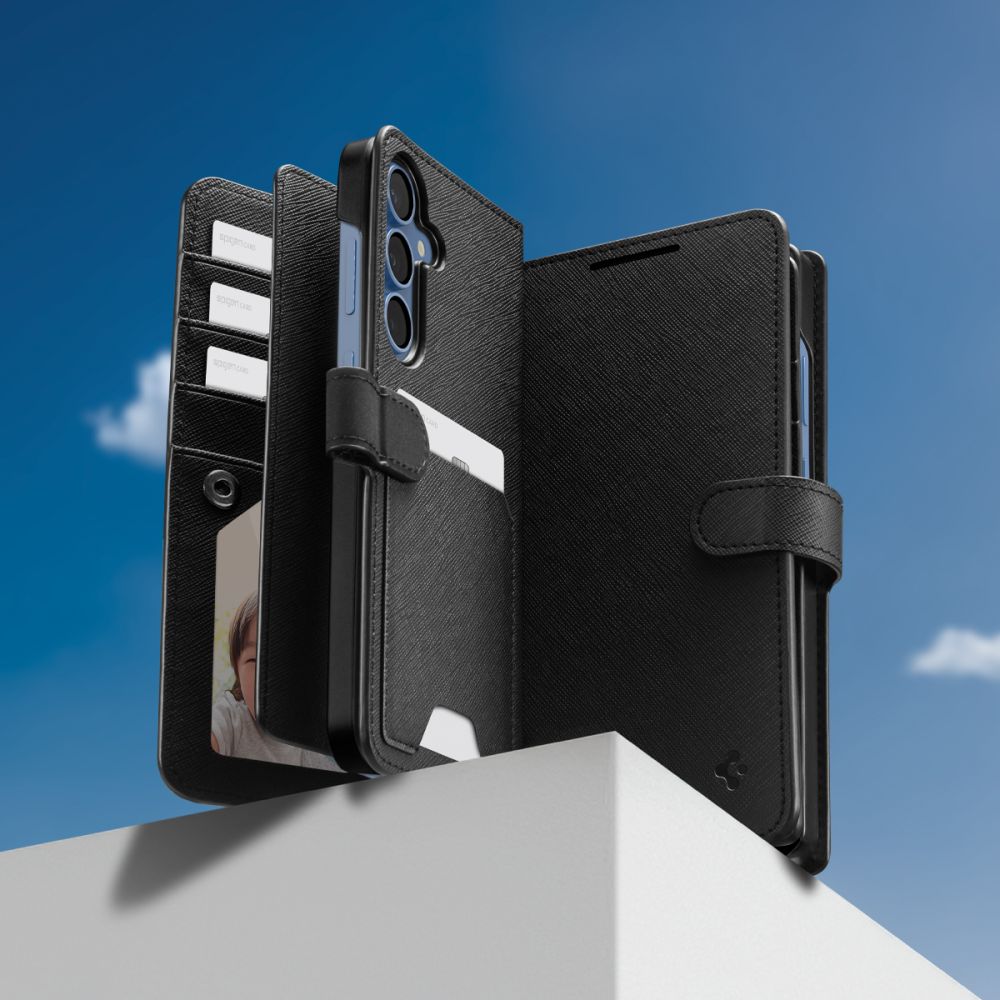 KRYT SPIGEN WALLET ”S” GALAXY S25+ PLUS BLACK