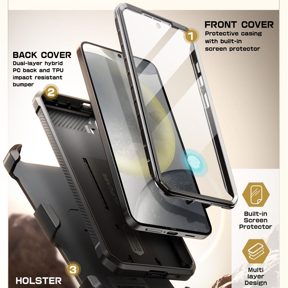 KRYT SUPCASE UNICORN BEETLE PRO 2-SET GALAXY S25 BLACK