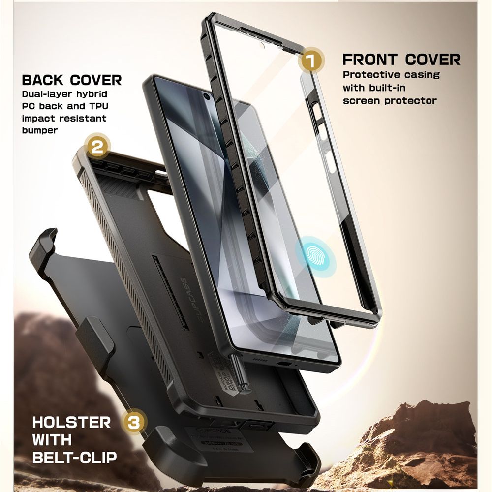 KRYT SUPCASE UNICORN BEETLE PRO 2-SET GALAXY S25 ULTRA BLACK