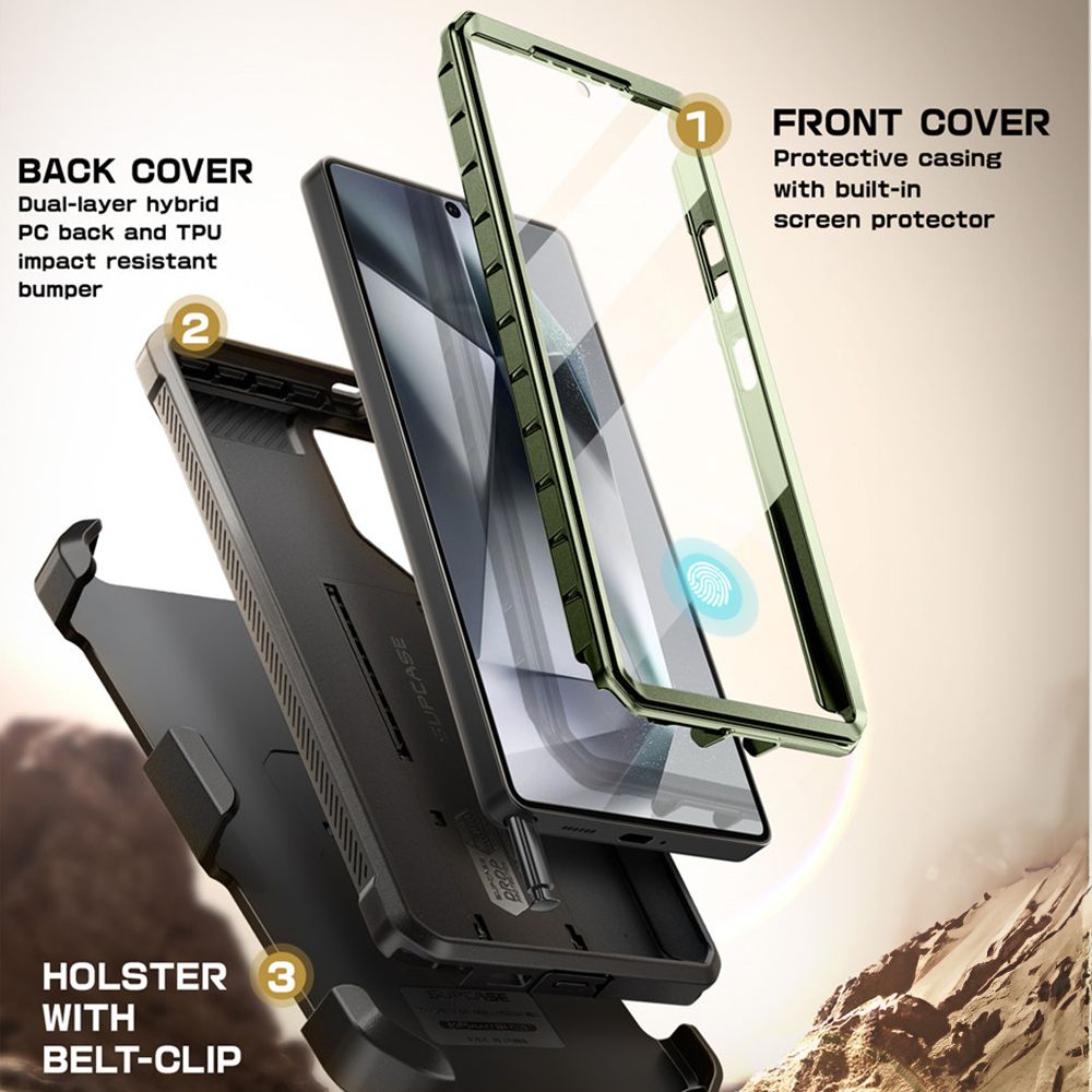 KRYT SUPCASE UNICORN BEETLE PRO 2-SET GALAXY S25 ULTRA GULDAN