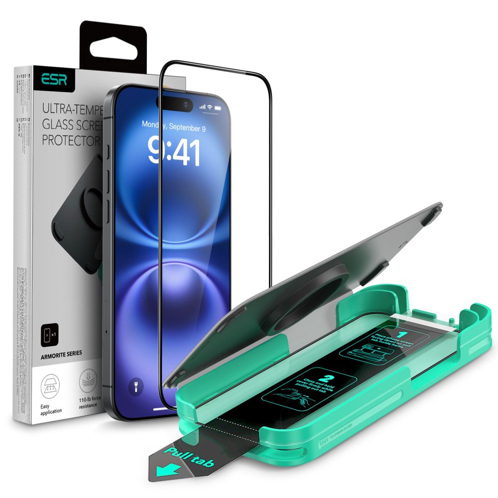 TVRDENÉ SKLO ESR ARMORITE IPHONE 16 BLACK