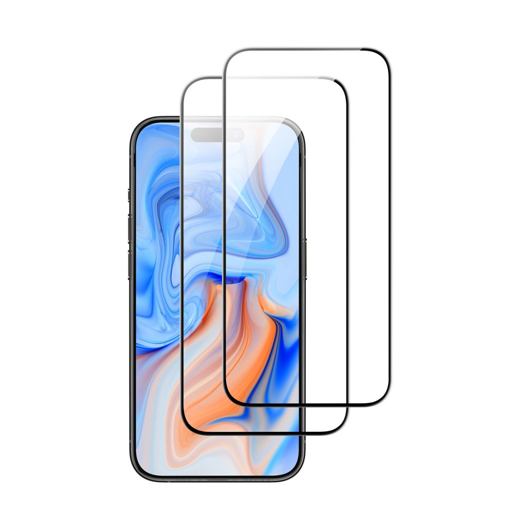 TVRDENÉ SKLO  ESR TEMPERED GLASS 2-PACK IPHONE 15 BLACK