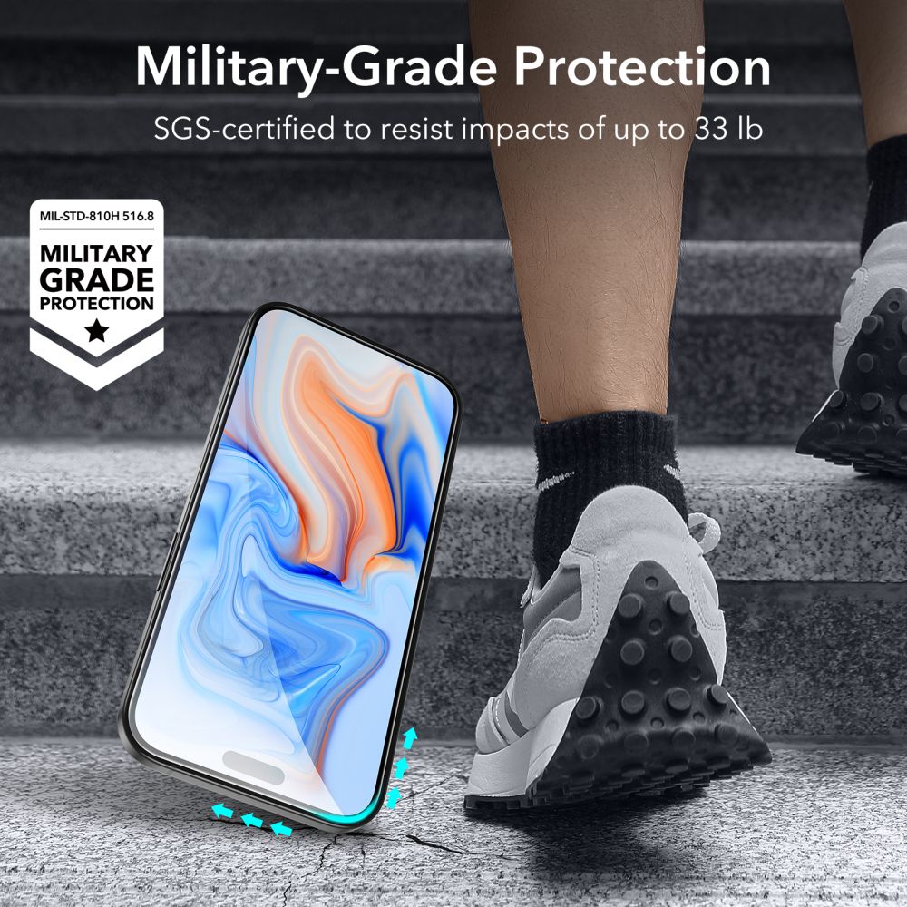 TVRDENÉ SKLO  ESR TEMPERED GLASS 2-PACK IPHONE 15 BLACK