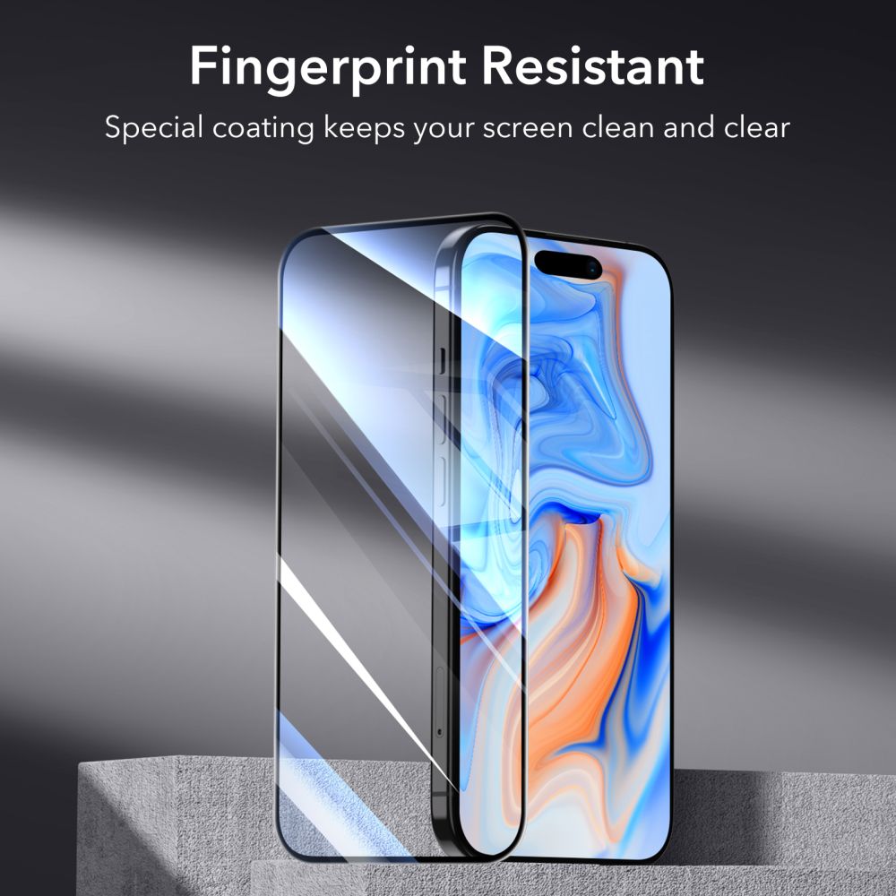 TVRDENÉ SKLO  ESR TEMPERED GLASS 2-PACK IPHONE 15 BLACK
