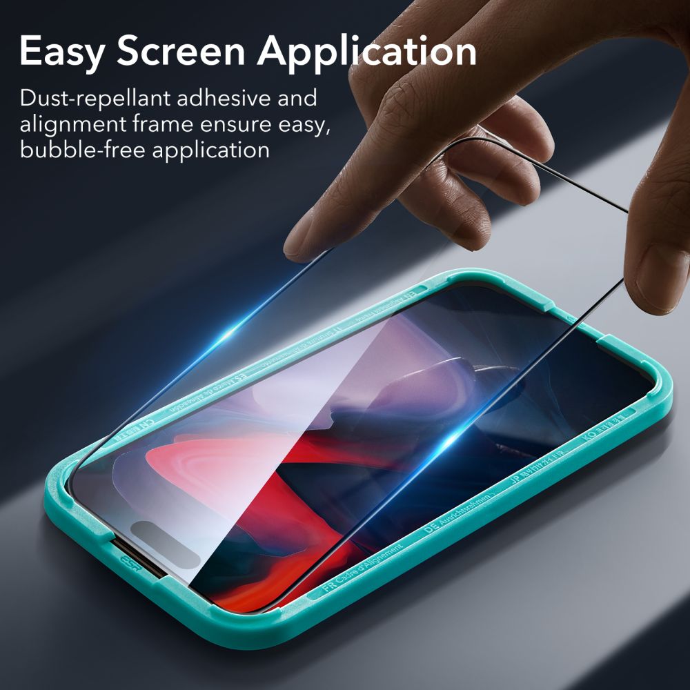 TVRDENÉ SKLO ESR TEMPERED GLASS 2-PACK IPHONE 15 PRO BLACK