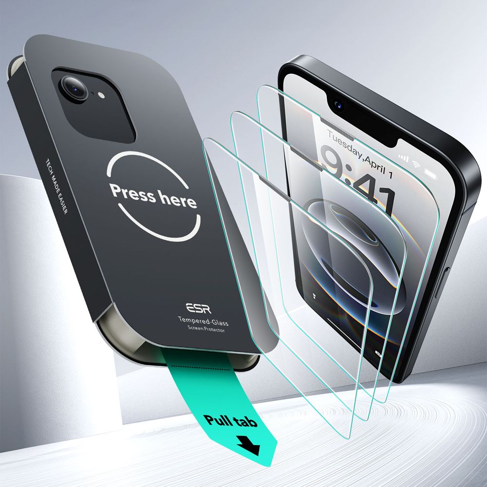 TVRDENÉ SKLO ESR ULTRAFIT TEMPERED GLASS 2-PACK IPHONE 13 / 13 PRO / 14 / 16E CLEAR
