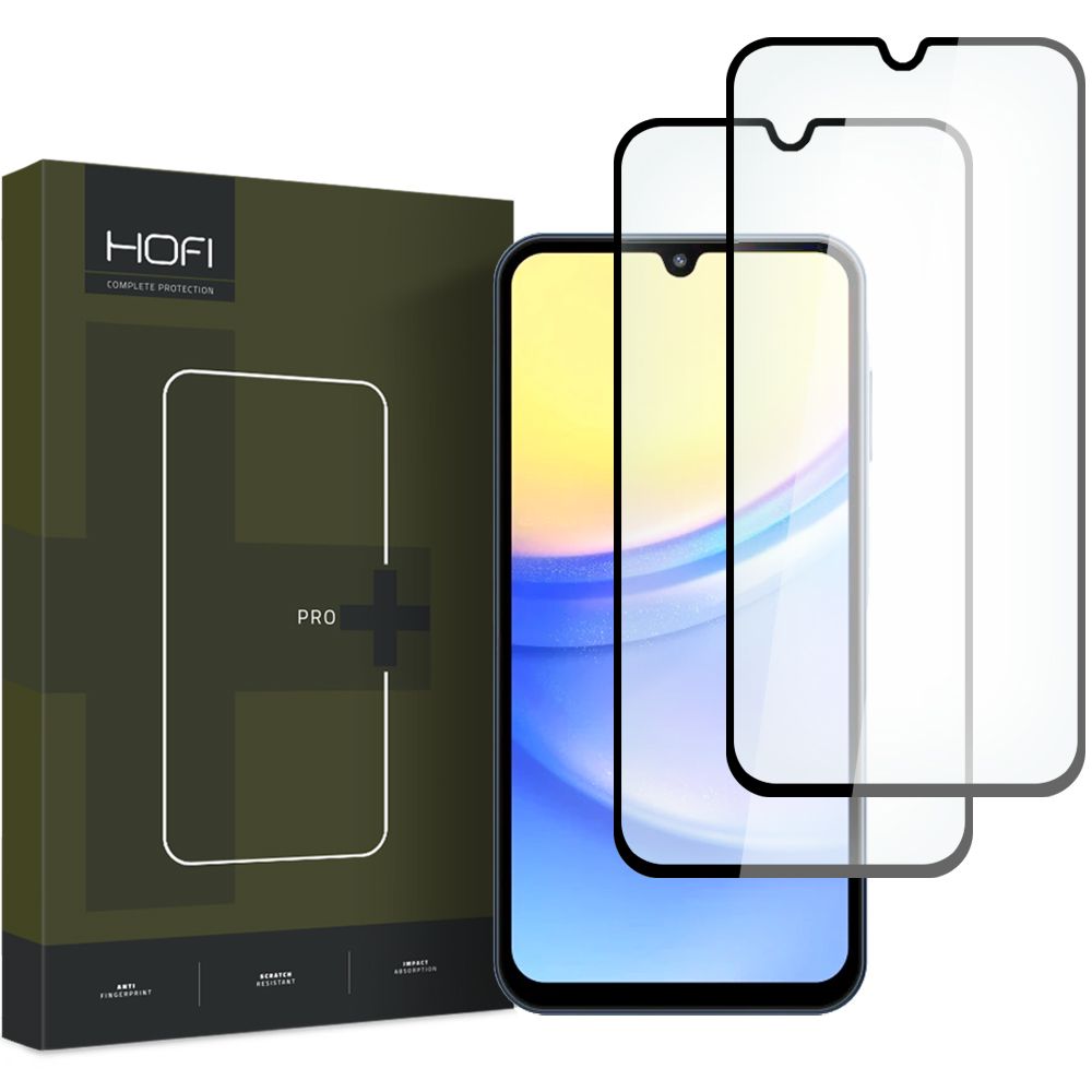 TVRDENÉ SKLO HOFI GLASS PRO+ 2-PACK GALAXY A15 4G / 5G / A25 5G BLACK