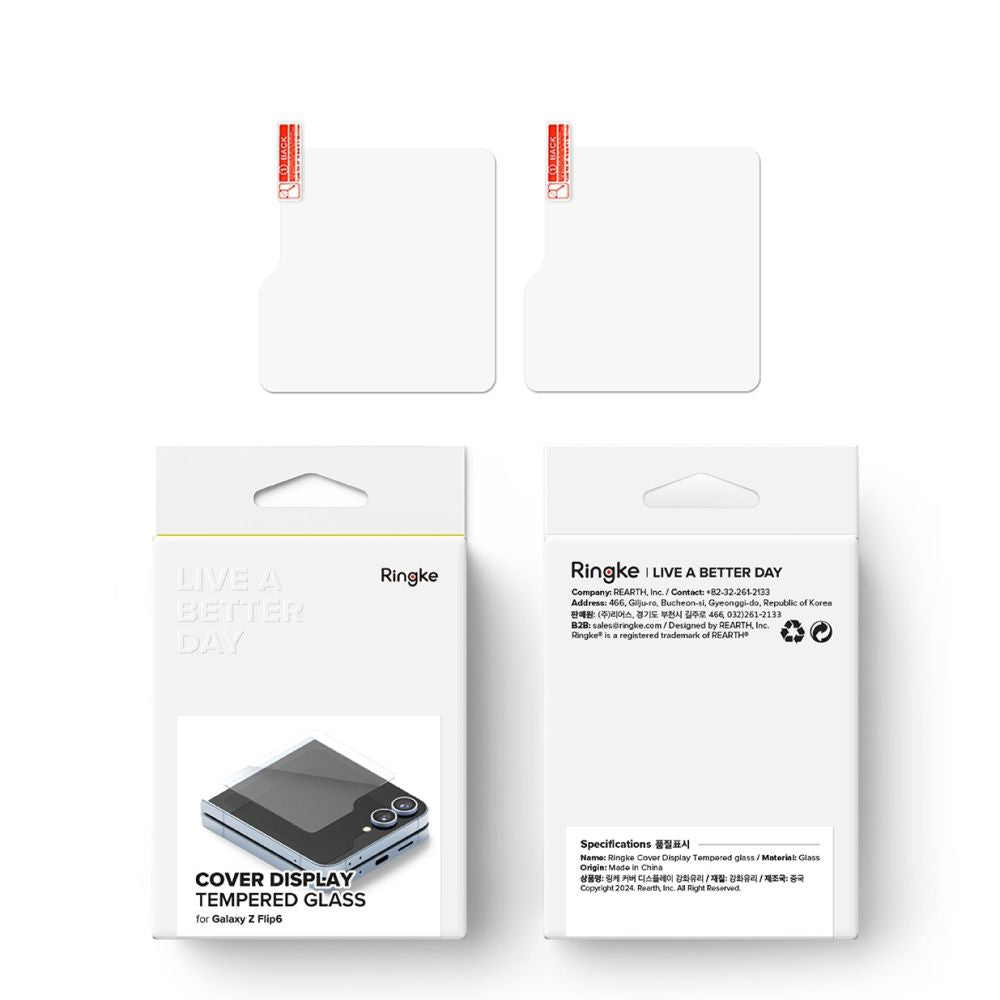 2X TVRDENÉ SKLO NA SAMSUNG GALAXY Z FLIP 6 RINGKE COVER DISPLAY 2-PACK CLEAR