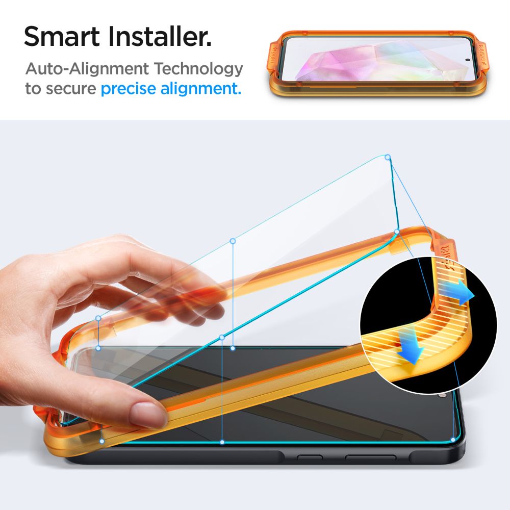 TVRDENÉ SKLO SPIGEN ALM GLAS.TR 2-PACK GALAXY A35 5G CLEAR