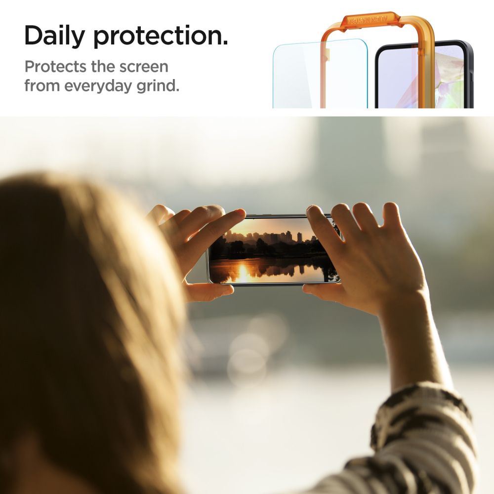 TVRDENÉ SKLO SPIGEN ALM GLAS.TR 2-PACK GALAXY A35 5G CLEAR