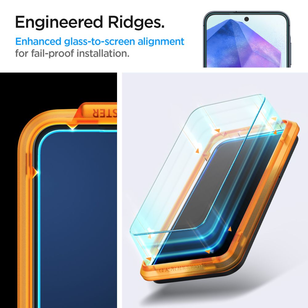 TVRDENÉ SKLO SPIGEN ALM GLAS.TR 2-PACK GALAXY A55 5G CLEAR