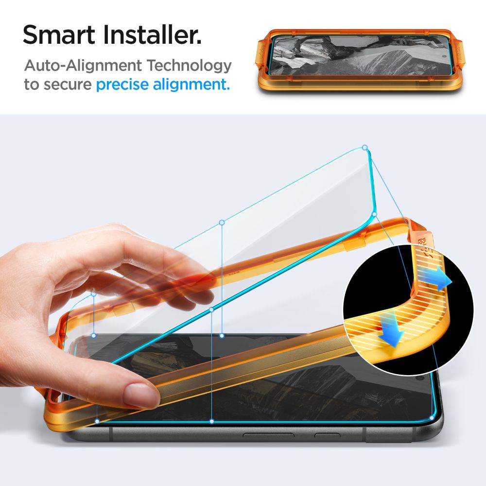 2X TVRDENÉ SKLO SPIGEN ALM GLAS.TR 2-PACK GOOGLE PIXEL 8A CLEAR