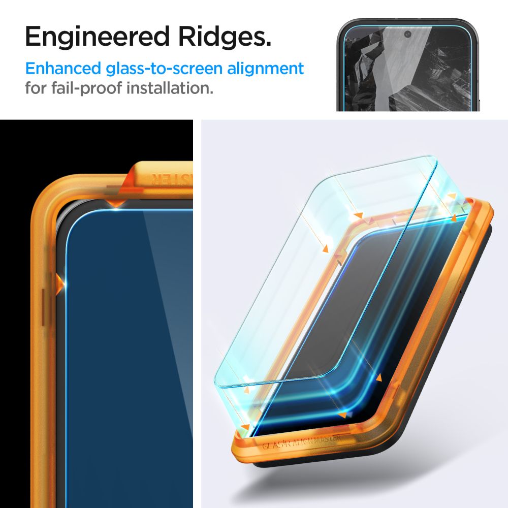 2X TVRDENÉ SKLO SPIGEN ALM GLAS.TR 2-PACK GOOGLE PIXEL 8A CLEAR
