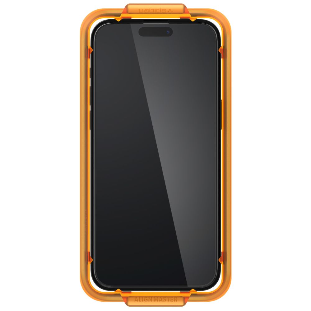 TVRDENÉ SKLO SPIGEN ALM GLASS FC 2-PACK IPHONE 15 PRO BLACK