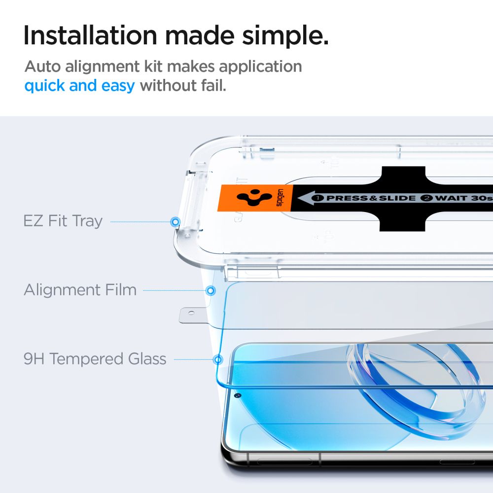 TVRDENÉ SKLO  SPIGEN GLAS.TR ”EZ FIT” 2-PACK GALAXY S23+ PLUS CLEAR
