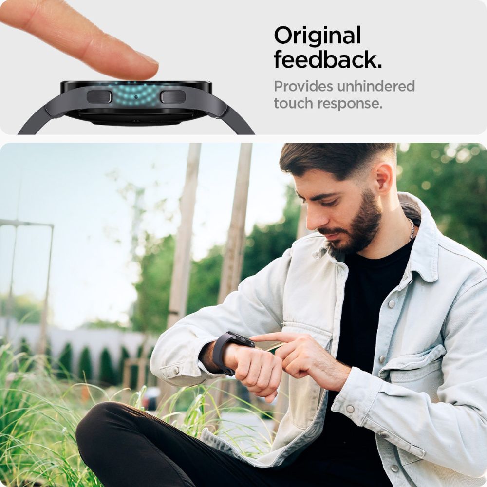 TVRDENÉ SKLO SPIGEN GLAS.TR ”EZ-FIT” 2-PACK GALAXY WATCH 6 (44 MM) CLEAR