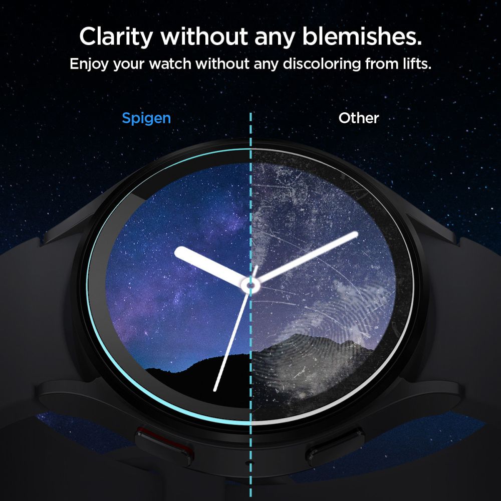 TVRDENÉ SKLO SPIGEN GLAS.TR ”EZ-FIT” 2-PACK GALAXY WATCH 6 (44 MM) CLEAR