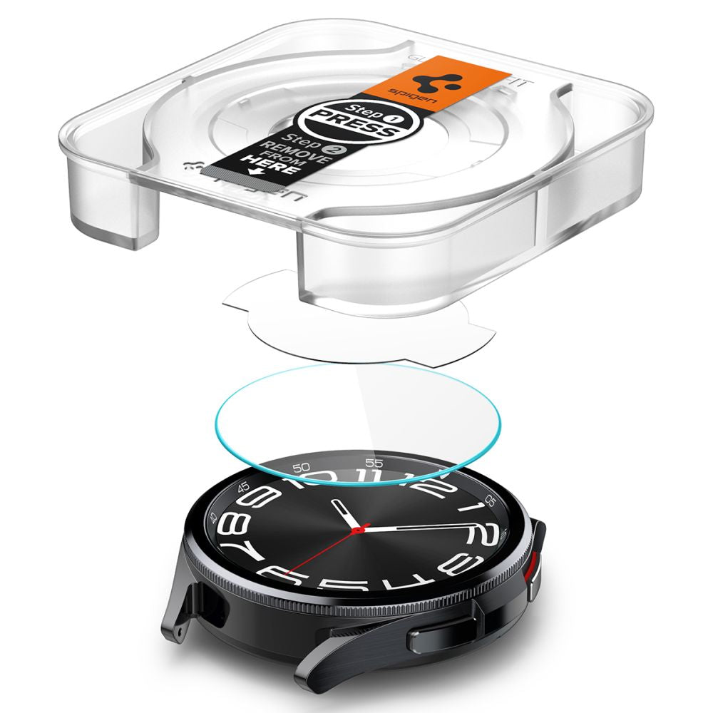TVRDENÉ SKLO SPIGEN GLAS.TR ”EZ-FIT” 2-PACK GALAXY WATCH 6 CLASSIC (43 MM) CLEAR