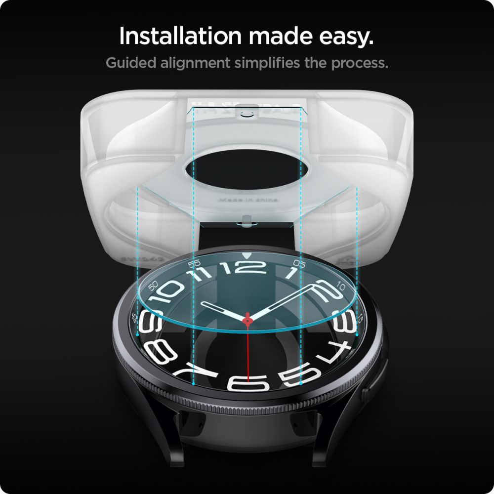 TVRDENÉ SKLO SPIGEN GLAS.TR ”EZ-FIT” 2-PACK GALAXY WATCH 6 CLASSIC (43 MM) CLEAR