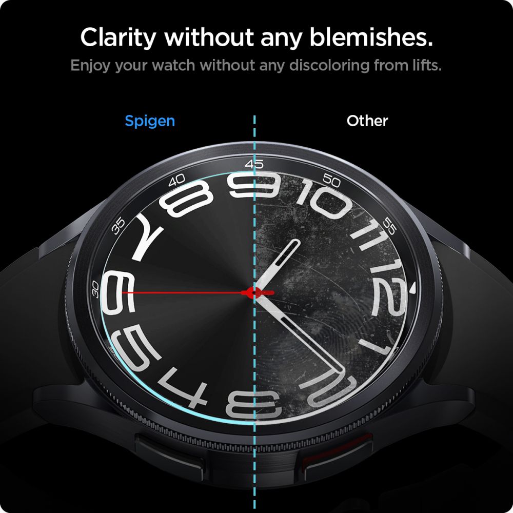 TVRDENÉ SKLO SPIGEN GLAS.TR ”EZ-FIT” 2-PACK GALAXY WATCH 6 CLASSIC (43 MM) CLEAR