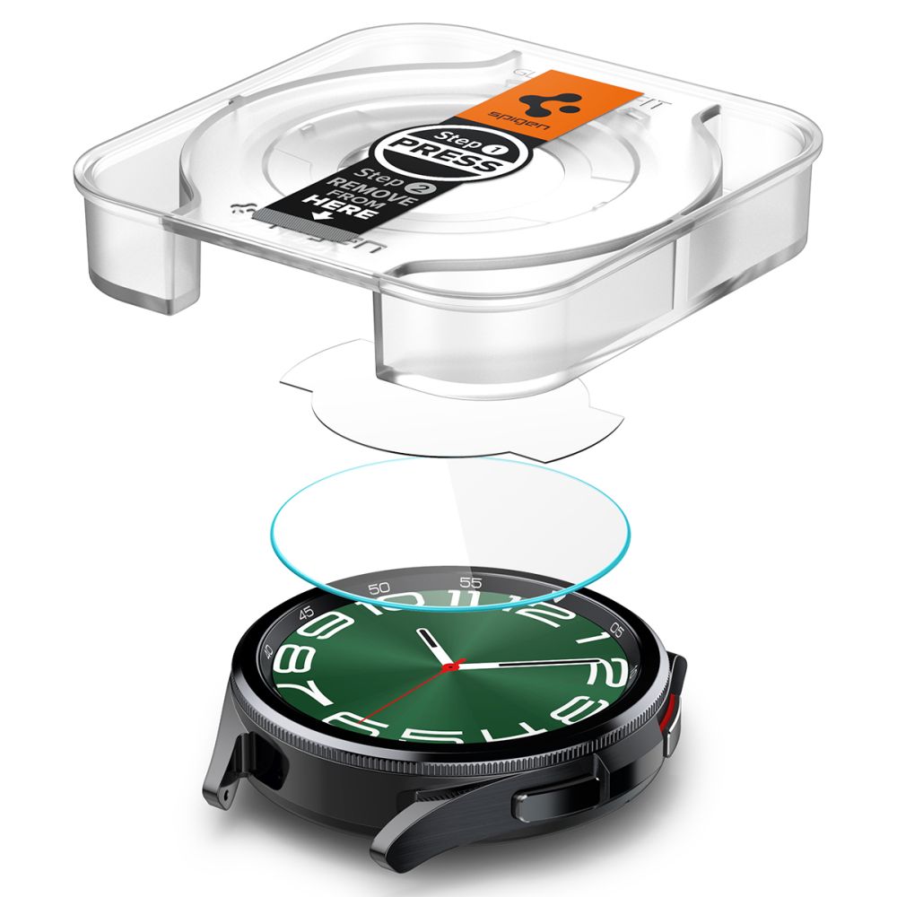 TVRDENÉ SKLO SPIGEN GLAS.TR ”EZ-FIT” 2-PACK GALAXY WATCH 6 CLASSIC (47 MM) CLEAR