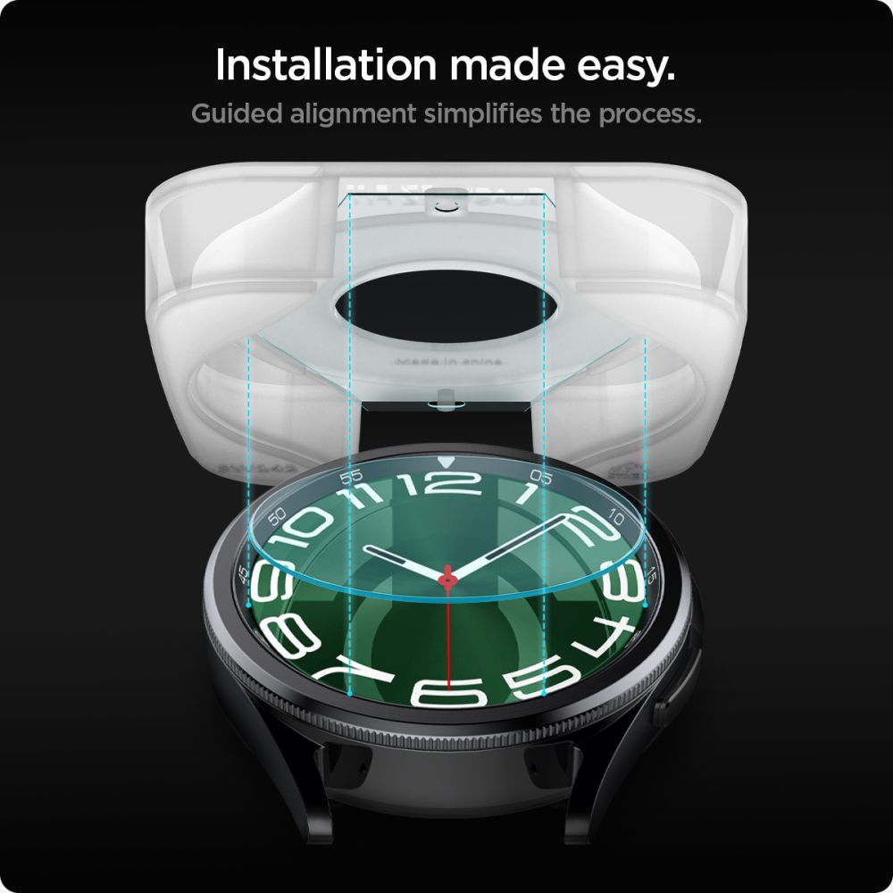 TVRDENÉ SKLO SPIGEN GLAS.TR ”EZ-FIT” 2-PACK GALAXY WATCH 6 CLASSIC (47 MM) CLEAR