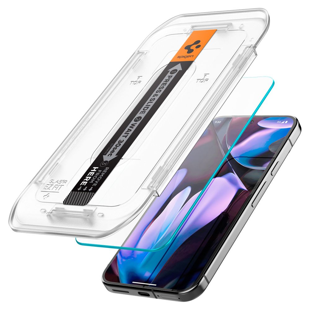TVRDENÉ SKLO SPIGEN GLAS.TR ”EZ FIT” 2-PACK GOOGLE PIXEL 9 / 9 PRO CLEAR