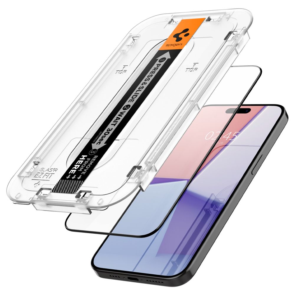 TVRDENÉ SKLO SPIGEN GLAS.TR ”EZ FIT” FC IPHONE 15 PRO MAX BLACK