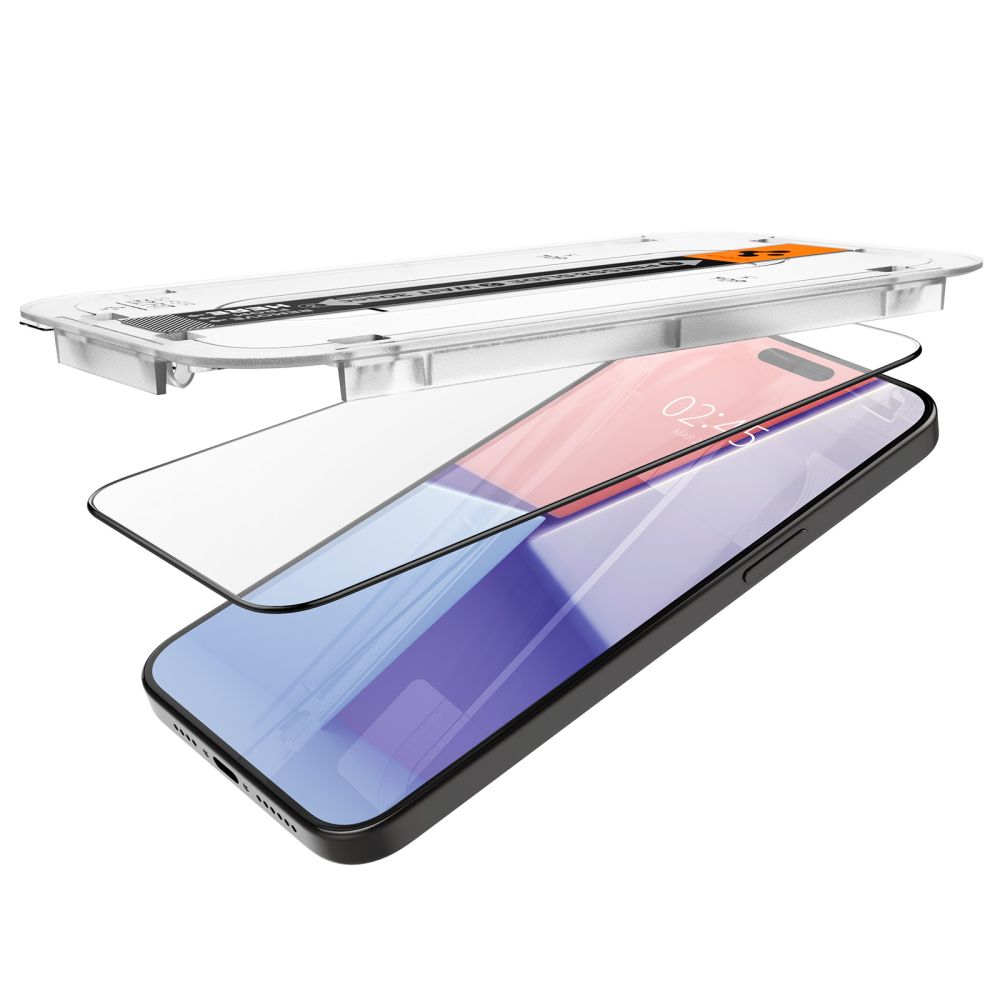 TVRDENÉ SKLO SPIGEN GLAS.TR ”EZ FIT” FC IPHONE 15 PRO MAX BLACK