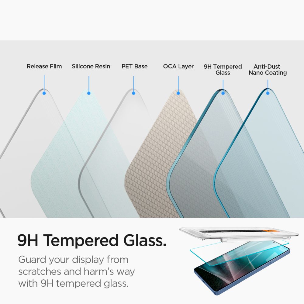 TVRDENÉ SKLO SPIGEN GLAS.TR ”EZ FIT” HD 2-PACK GALAXY S25 ULTRA CLEAR