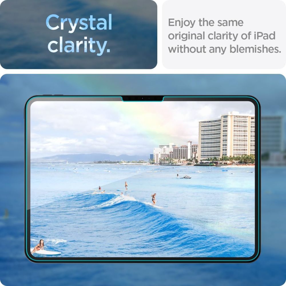 TVRDENÉ SKLO PRE IPAD PRO 11 5 / 2024 SPIGEN GLAS.TR ”EZ FIT” CLEAR
