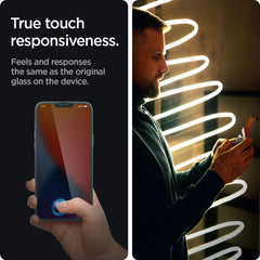 TVRDENÉ SKLO  SPIGEN GLAS.TR SLIM IPHONE 13 / 13 PRO PRIVACY