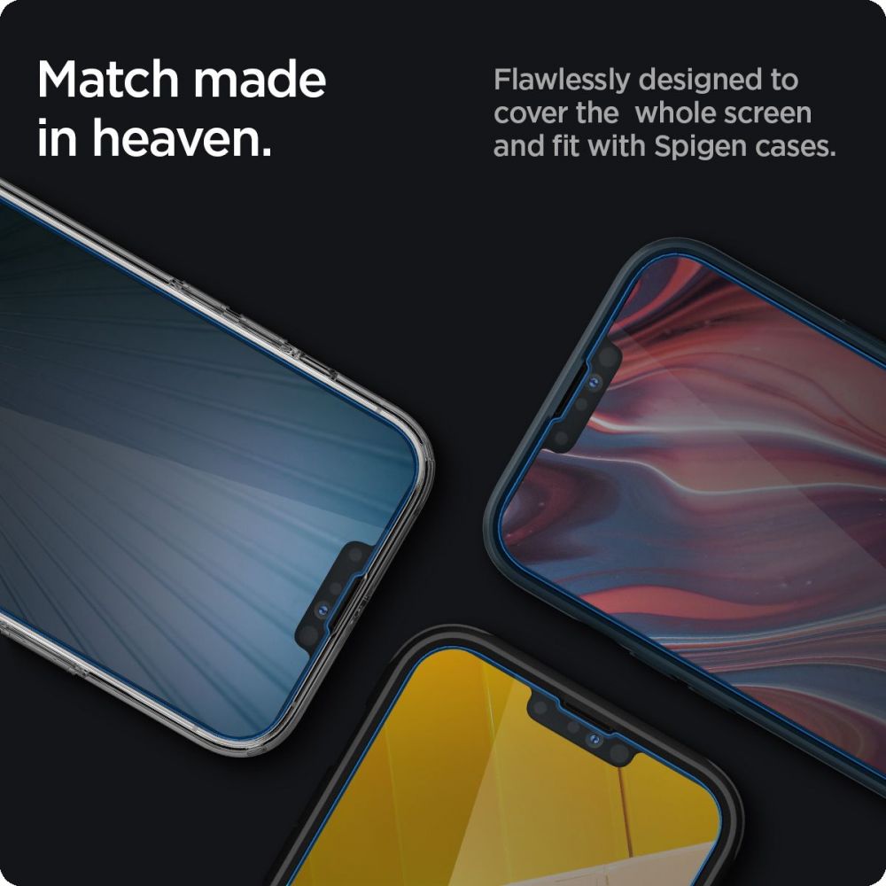 TVRDENÉ SKLO  SPIGEN GLAS.TR SLIM IPHONE 13 / 13 PRO PRIVACY