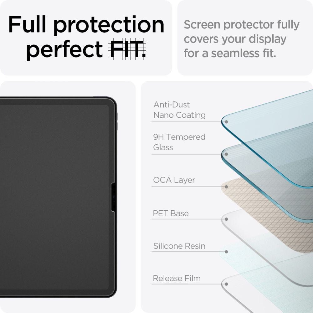 TVRDENÉ SKLO PRE IPAD AIR 11 6 / 2024 SPIGEN PAPER TOUCH MATTE CLEAR